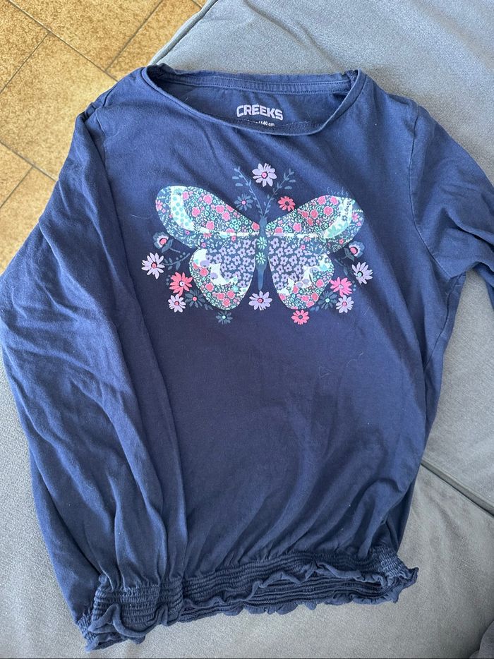 T shirt manche longue fille 10 ans - photo numéro 2