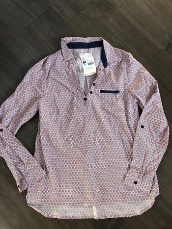 Blouse cache cache col chemise taille 36 modèle favolynew rouge