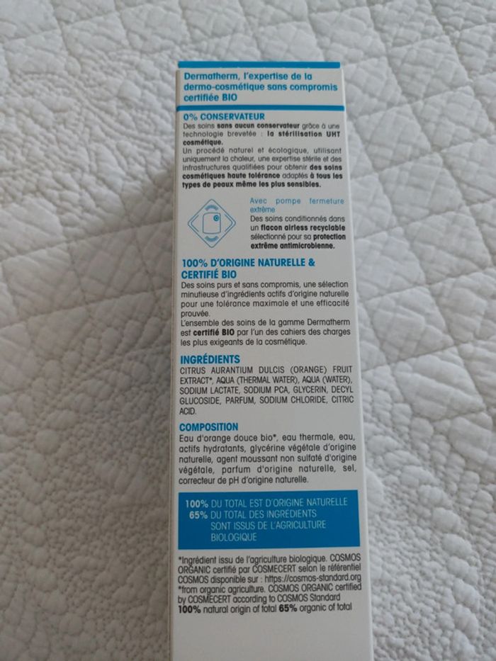 Eau Micellaire Nettoyante Démaquillante Ultra Confort Dermatherm bio 150 ml neuve - photo numéro 6