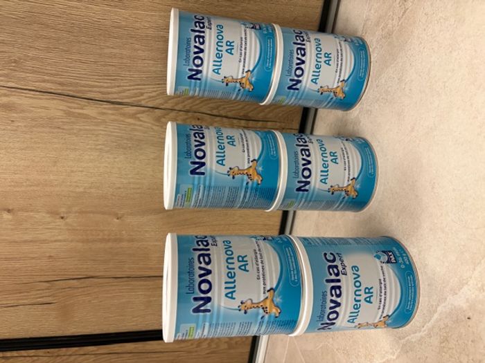 Lait novalac allernova AR 6 boîtes