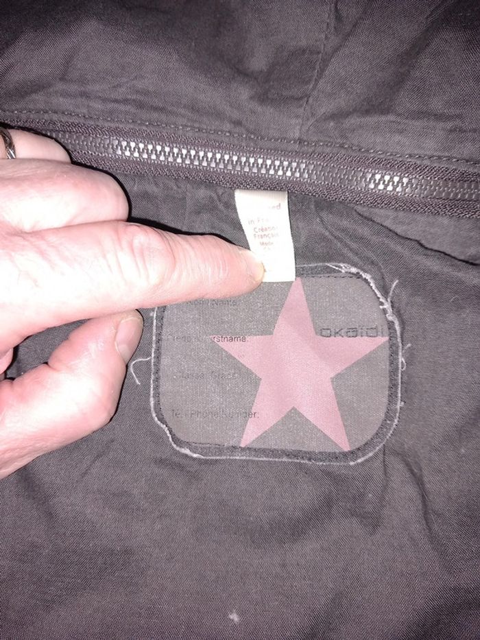 😷manteau long Okaidi 8ans marron - photo numéro 5