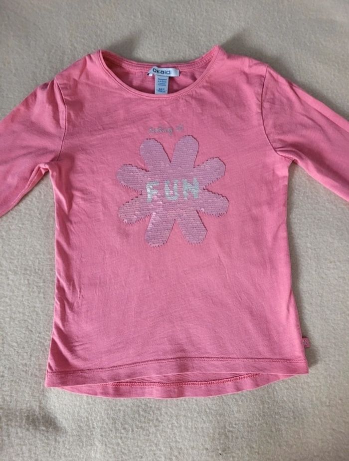 T-shirt manches longues 6 ans 116 cm okaidi - photo numéro 3