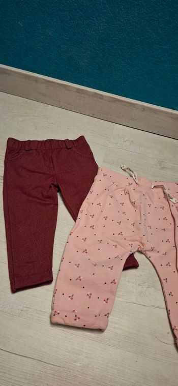 2 pantalons 12 mois