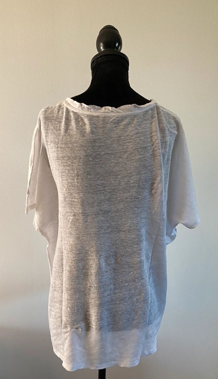 Tee shirt Massimo Dutti blanc taille M - photo numéro 6