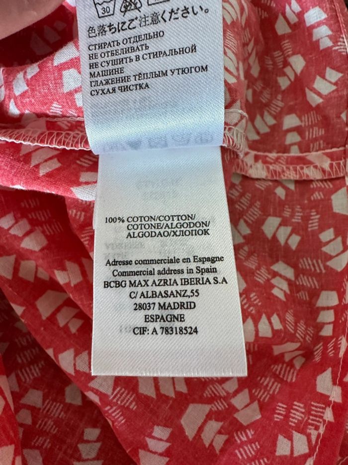 Robe Manoukian rouge courte bretelles 34/36 - photo numéro 3