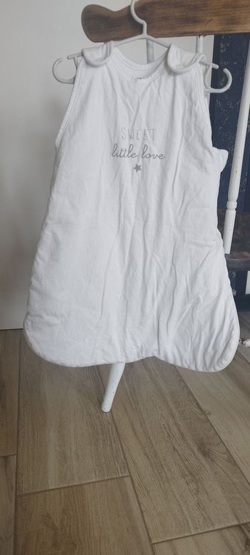 Turbulette/gigoteuse blanche mixte 0-6 mois