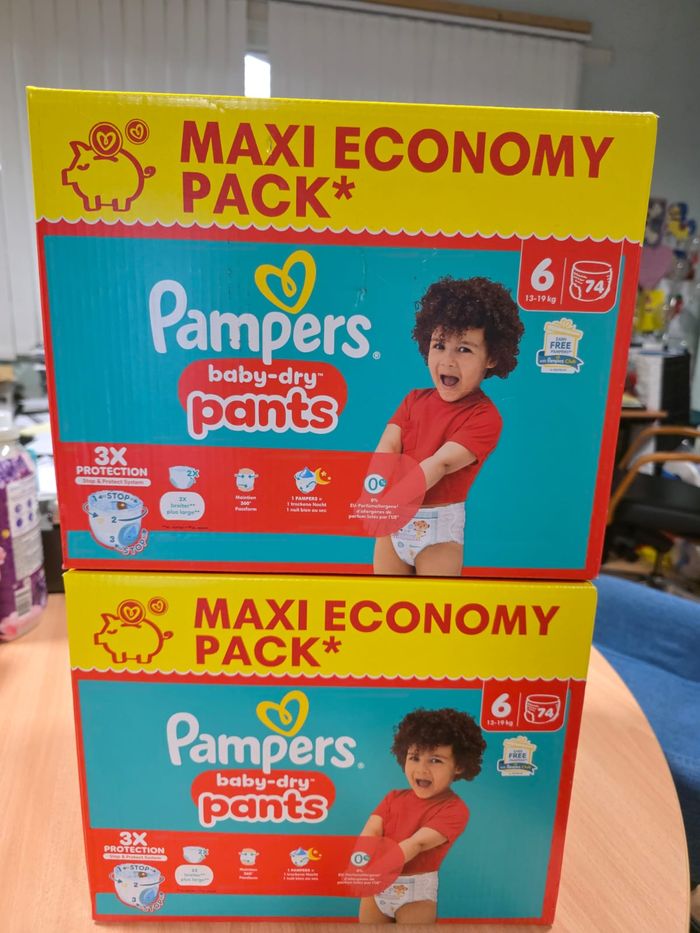 2 cartons Pampers Baby Dry Pants T6
