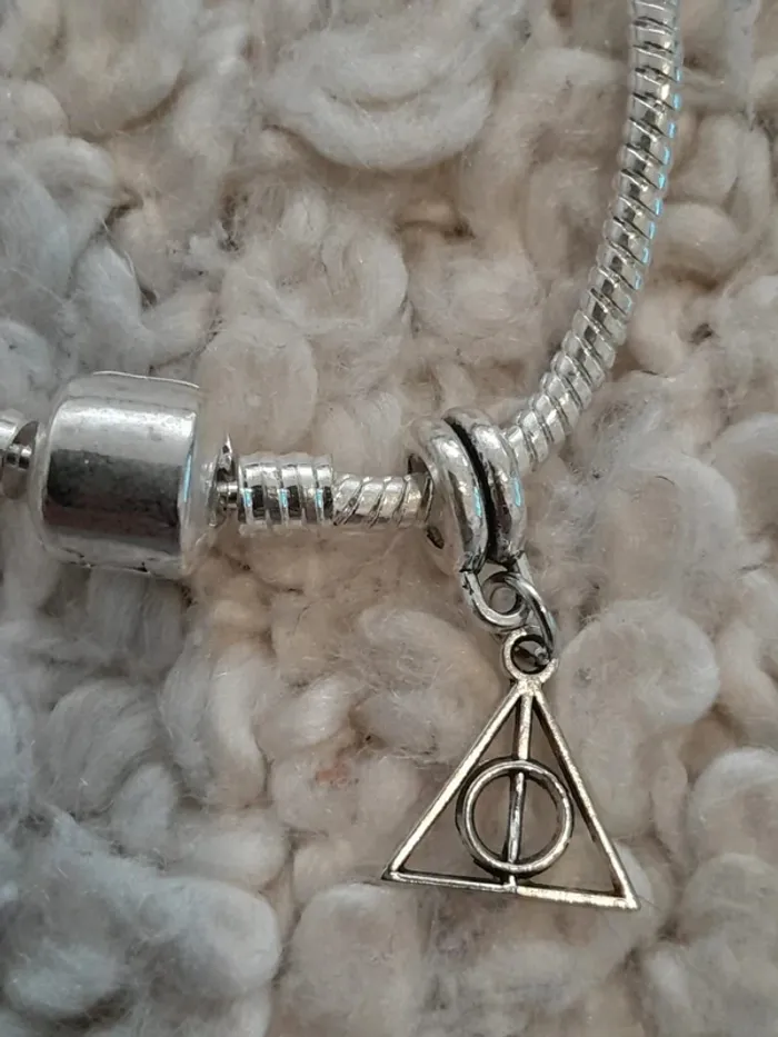 Bracelet acier inoxydable, pendentif harry Potter - 22cm - photo numéro 4
