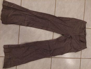 Pantalon gris évasé
