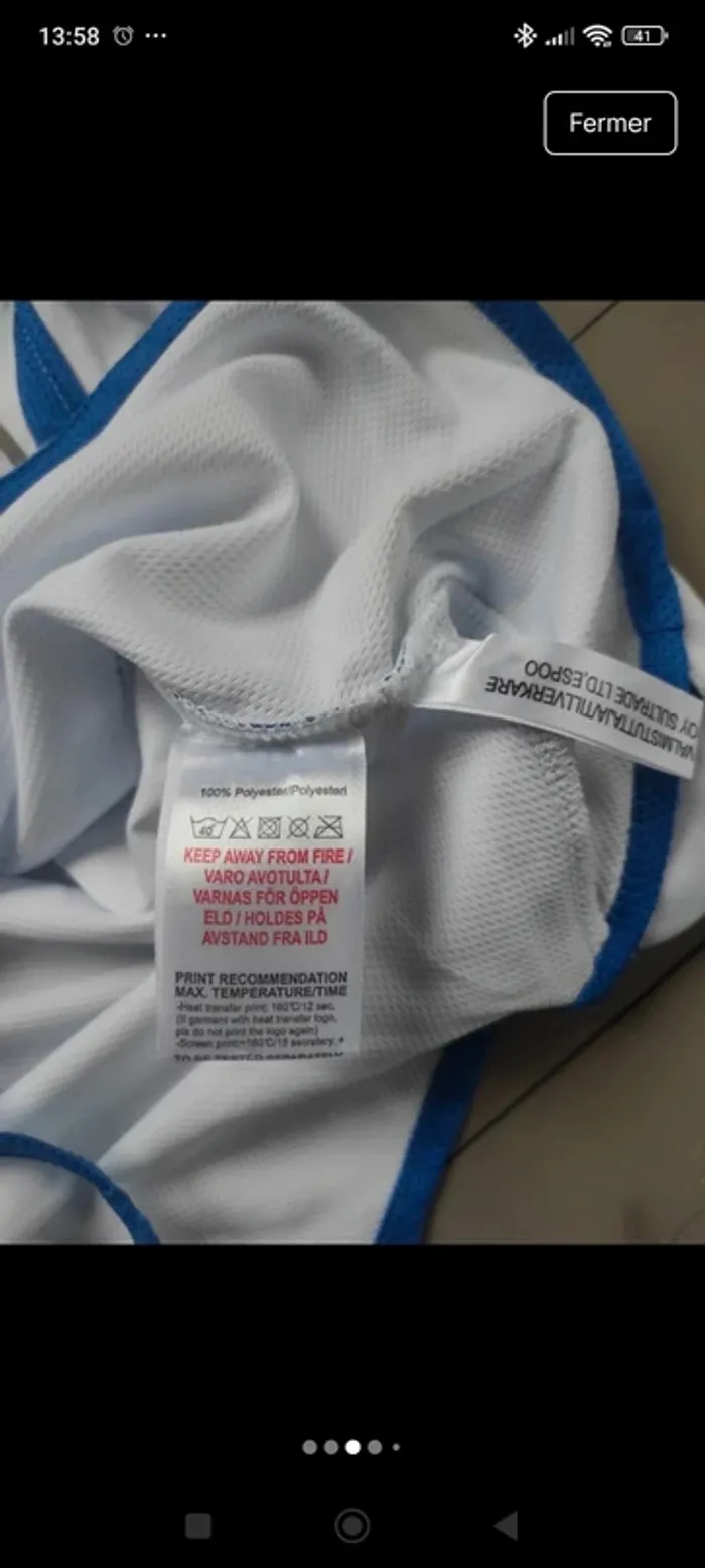 Tee shirt de foot manches longues Umbro 10 ans - photo numéro 4