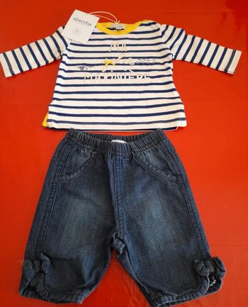 Ensemble Absorba Taille 1 mois neuf avec étiquette