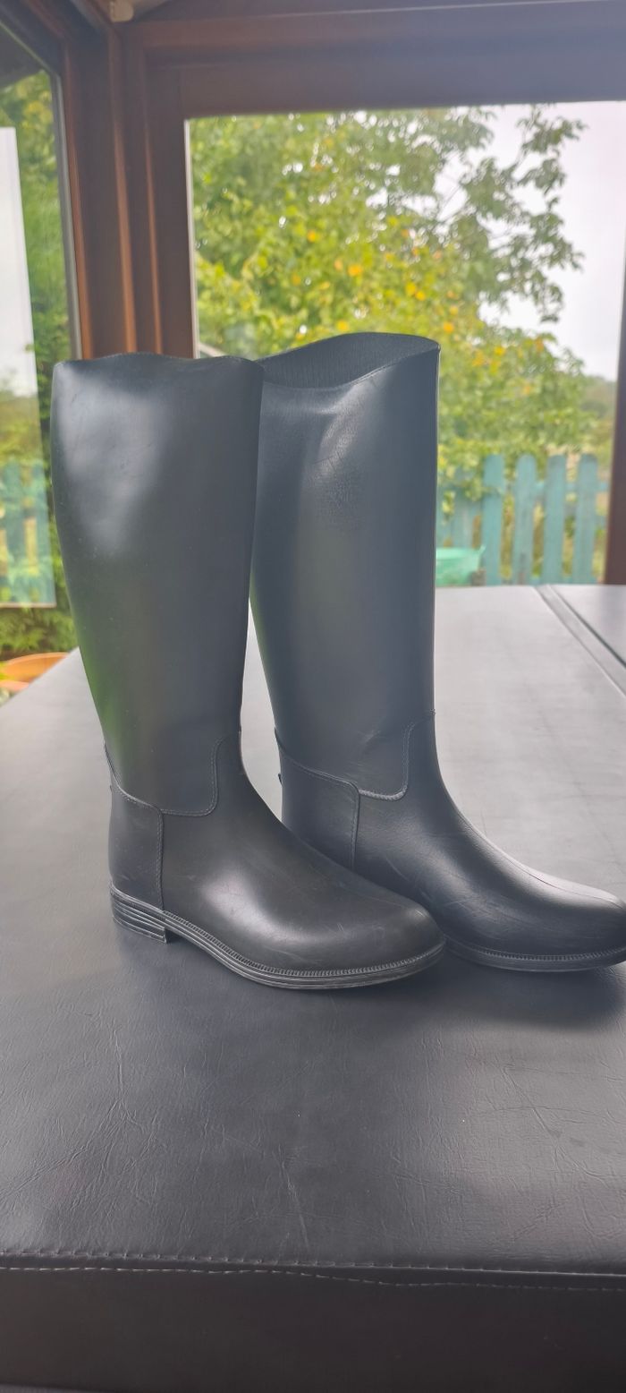 Bottes d'équitation 34 enfants Fouganza Decathlon taille 34 - photo numéro 5