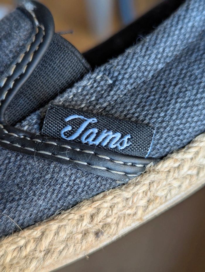 Espadrilles en toile gris foncé Tams – pointure 29 - photo numéro 4