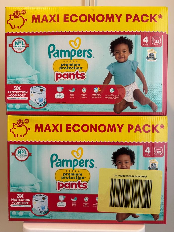 164 couches Pampers premium pants taille 4