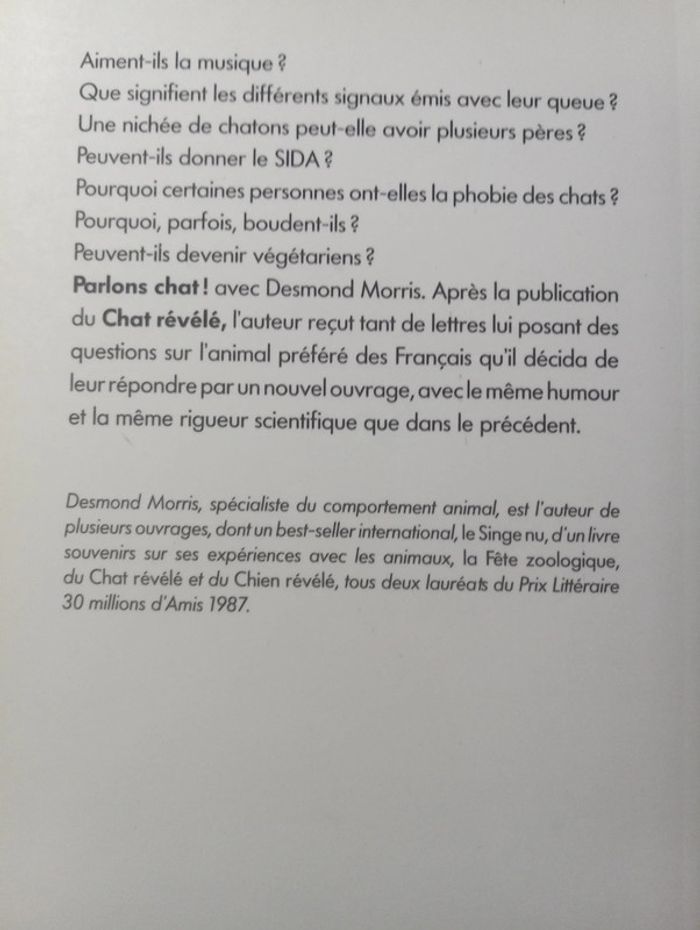 Desmond Morris 🔹 Parlons chat - photo numéro 2
