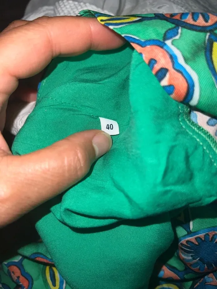 Robe satinée Claudie Pierlot imprimée colorée - photo numéro 14
