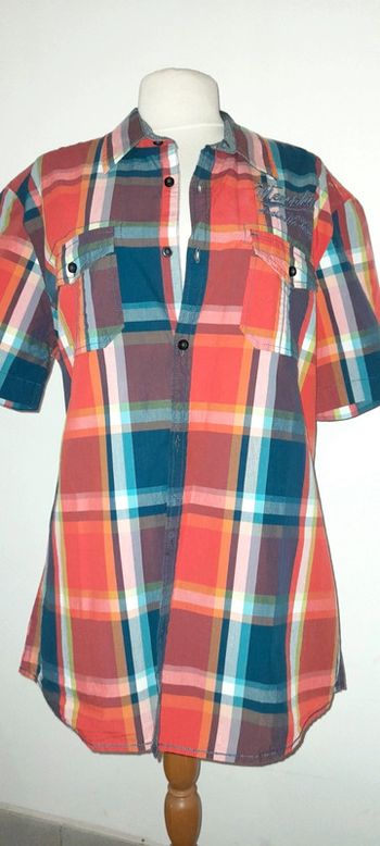 Chemise homme fitted manches courtes taille xl jules