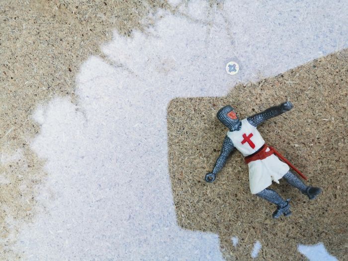 Figurine soldat médiéval, templier, chevalier du Moyen Age - photo numéro 4
