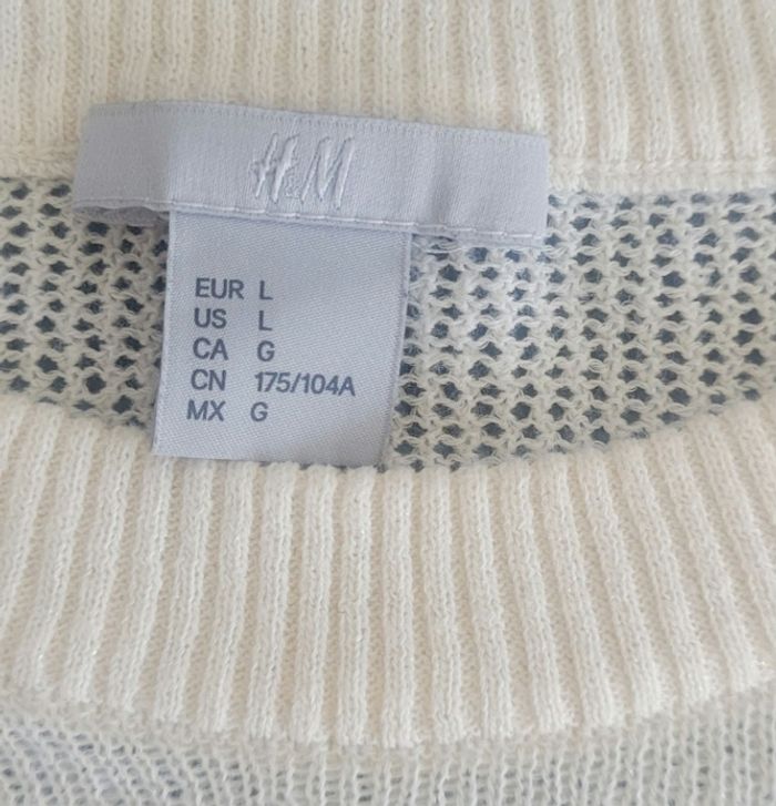 Pull couleur  crème H&M - photo numéro 3