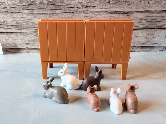 Playmobil Clapier et 8 Lapins animaux de la ferme - photo numéro 4
