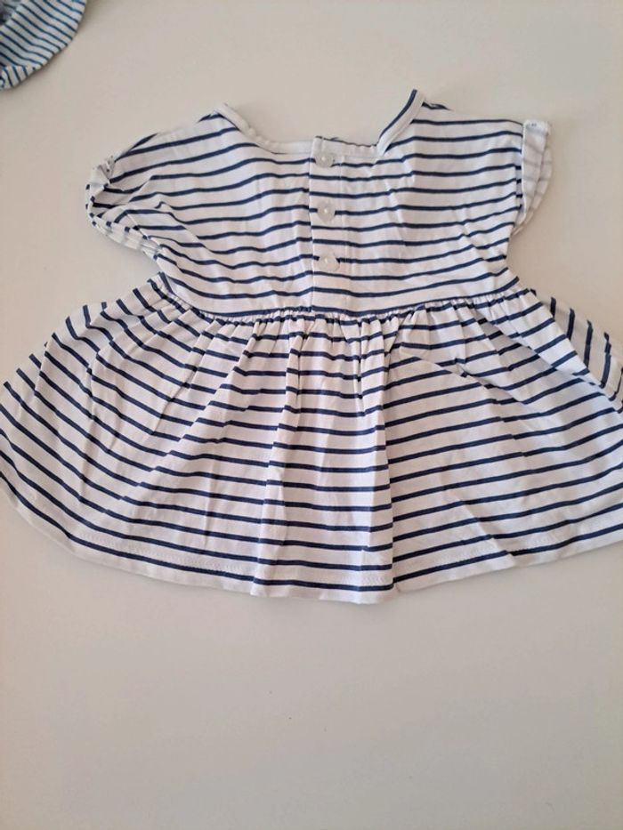 Robe été rayé tunique - photo numéro 2