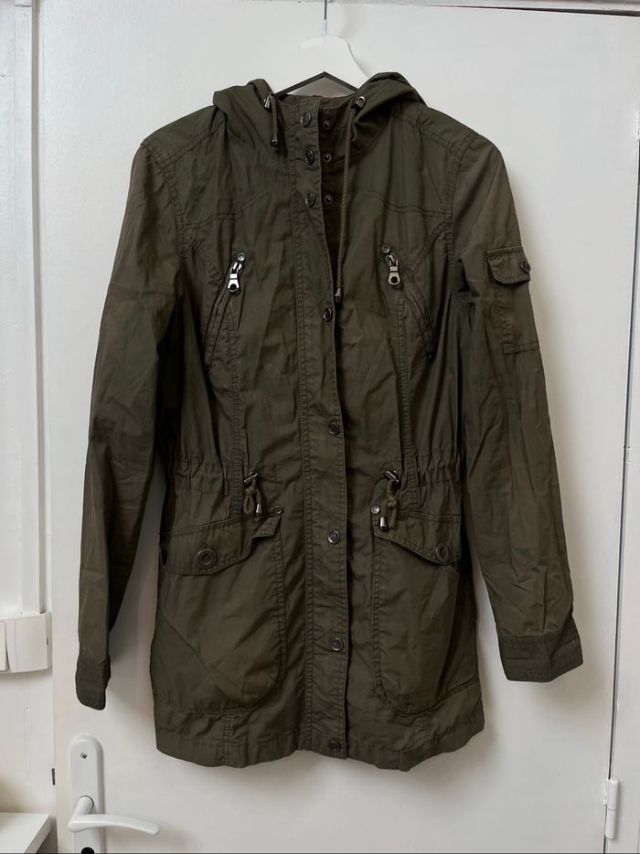 Parka vert kaki AJC – Taille 36, coupe-vent - photo numéro 5