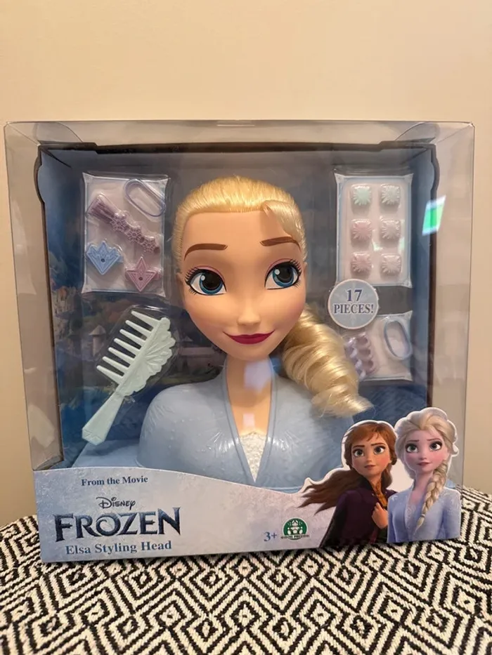 Giochi Preziosi- Tête à coiffer Elsa - La Reine des Neiges - 3 ans et +
