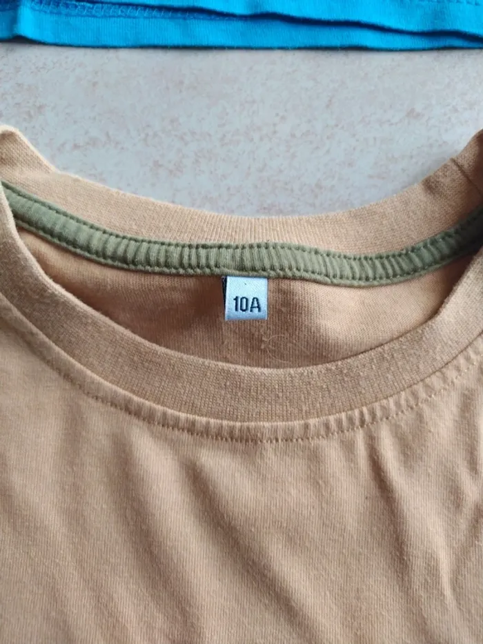 Lot de 4 t-shirt manches courtes d'été garçon taille 10 ans - photo numéro 7