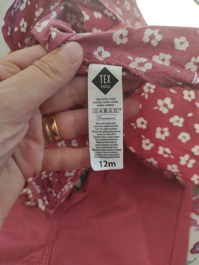 Ensemble pantalon et blouse, bordeaux. 12 mois. Neuf - photo numéro 9