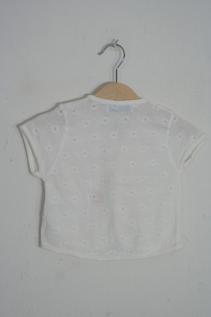 Gilet Clayeux blanc manches courtes - photo numéro 3