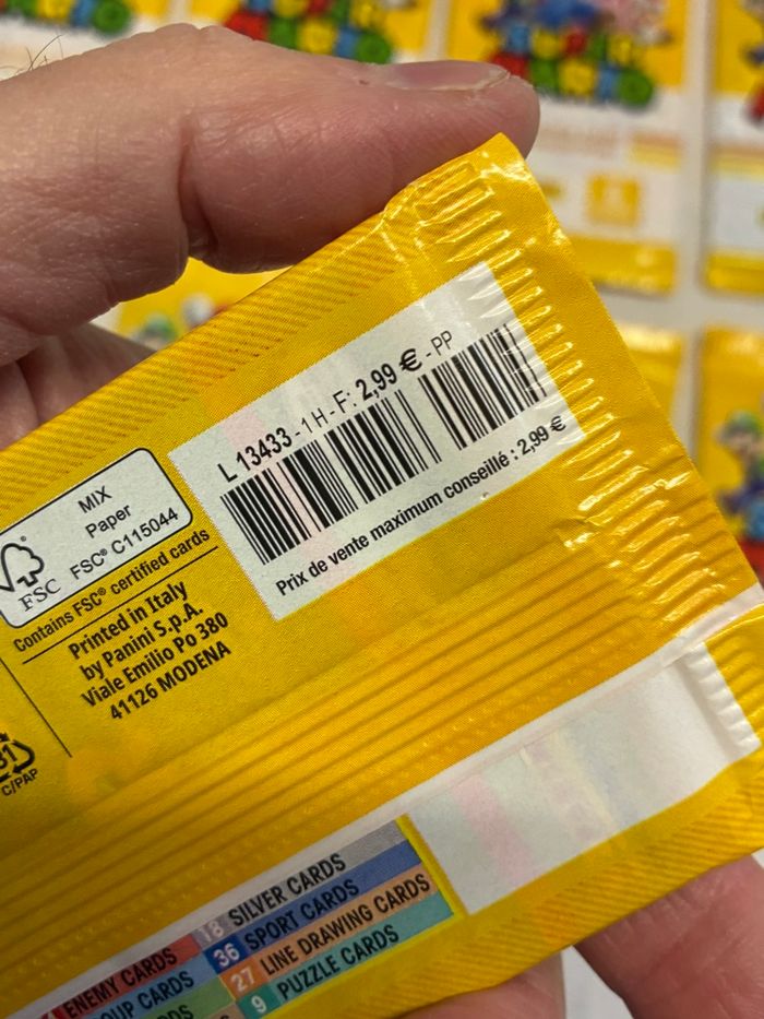 8 boosters panini SUPER MARIO - photo numéro 6