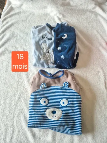 Lot 2 pyjamas 18 mois