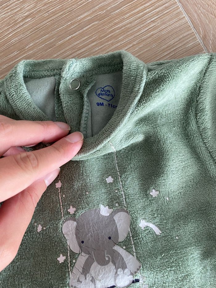 Pyjama velours 9 mois - photo numéro 5