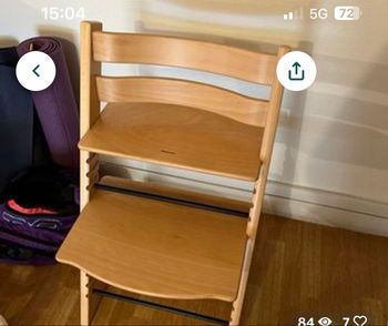 Chaise haute Stockke