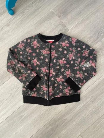 Veste fleurs fille