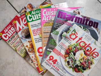 Lot 6 anciens magazines cuisine