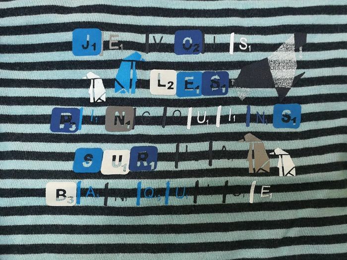 T-shirt ML rayé dpam 6M - photo numéro 2