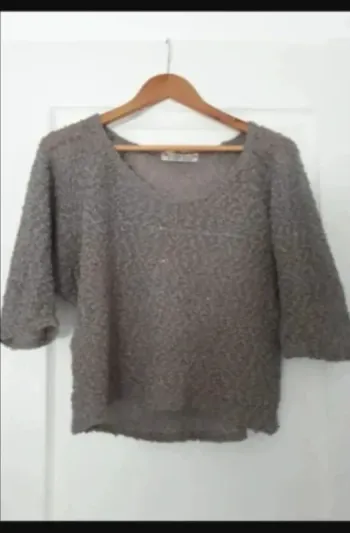 pull brun clair taille 3 taille L / 40 / 12·Très bon état Cache Cache