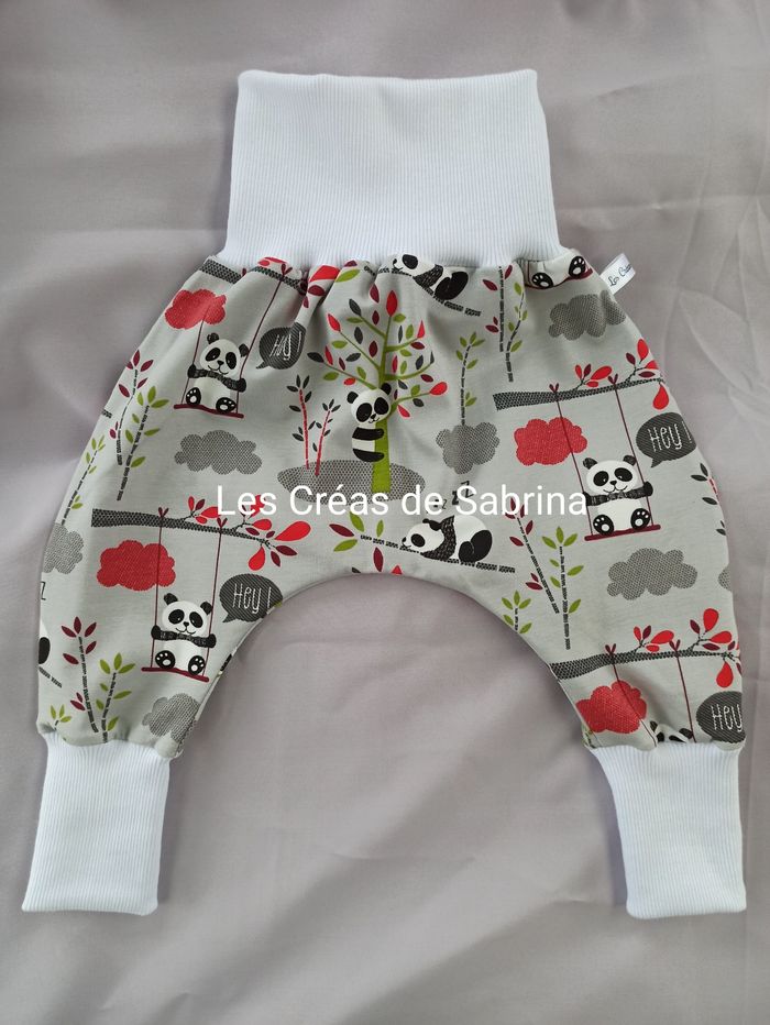 Sarouel évolutif été Panda, taille 3-12 mois