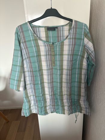 blouse à carreaux
