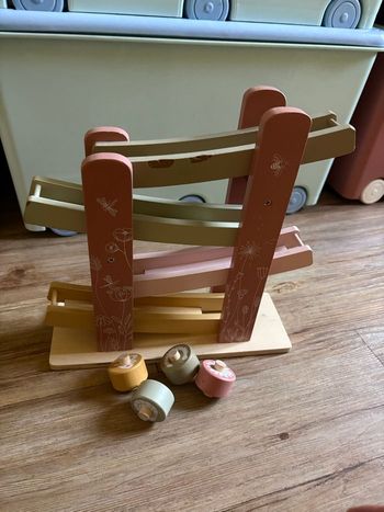 Toboggan voitures bois circuit rampe