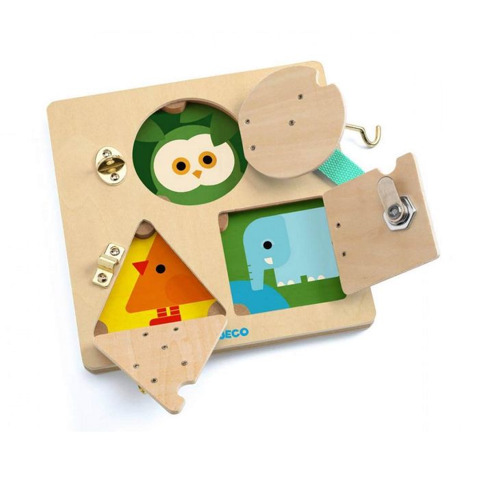 Jeu de manipulation en bois : LockBasic - Djeco NEUF DJ06213
