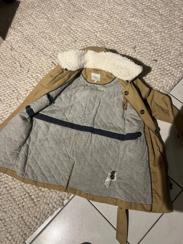 Parka pépé jeans couleur camel 10 ans - photo numéro 4