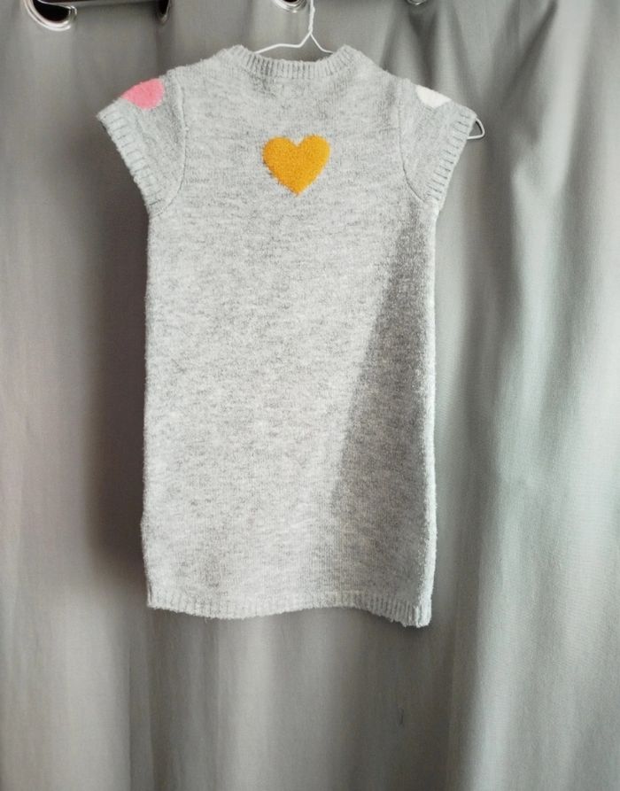 Robe fille pull coeur - photo numéro 4