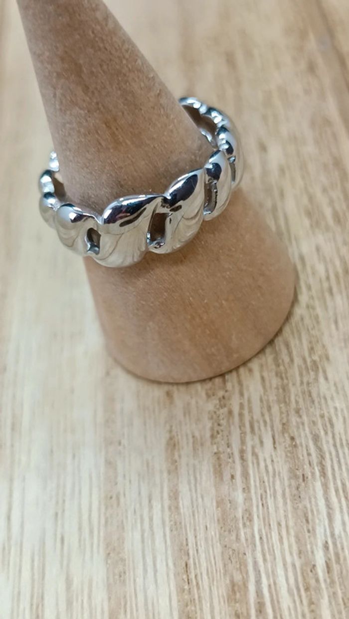 Bague acier inoxydable argenté - photo numéro 2