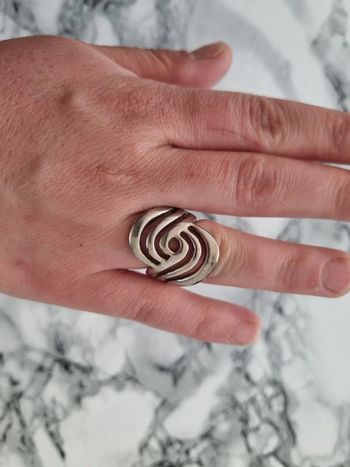 Bague argenté ovale