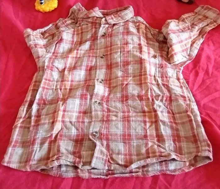 Chemise manches longues à carreaux - photo numéro 2