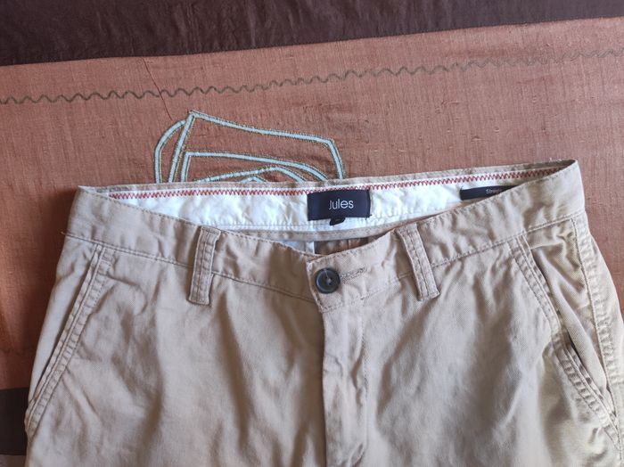 Chino Jules couleur beige taille M - photo numéro 5