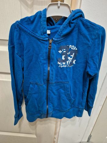 Veste zippée bleu roi