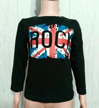 T- shirt manche longue garcon - 4 ans - eldys - noir